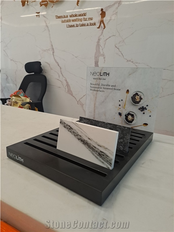 Desktop Multi-Slot Display Rack With Branding Area