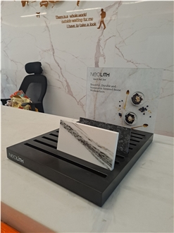 Desktop Multi-Slot Display Rack With Branding Area
