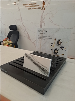 Desktop Multi-Slot Display Rack With Branding Area