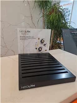 Desktop Multi-Slot Display Rack With Branding Area