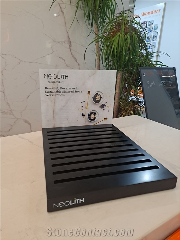 Desktop Multi-Slot Display Rack With Branding Area