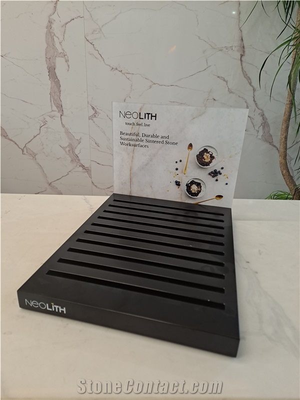 Desktop Multi-Slot Display Rack With Branding Area