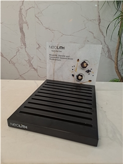 Desktop Multi-Slot Display Rack With Branding Area