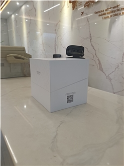 EVA - Lined White Flip - Open Stone Display Case