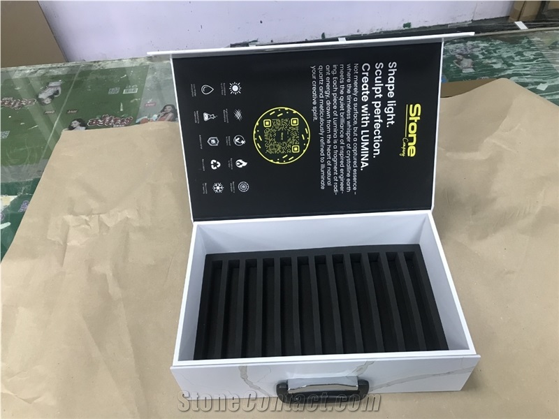 EVA Split Multi - Color Stone Slab Sample Case
