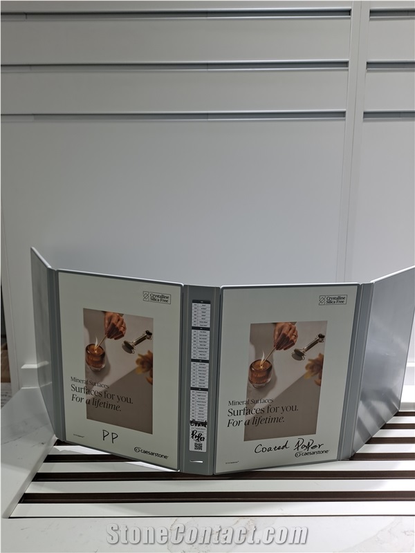 Foldable Multi-Panel Tiered Sample Display Album