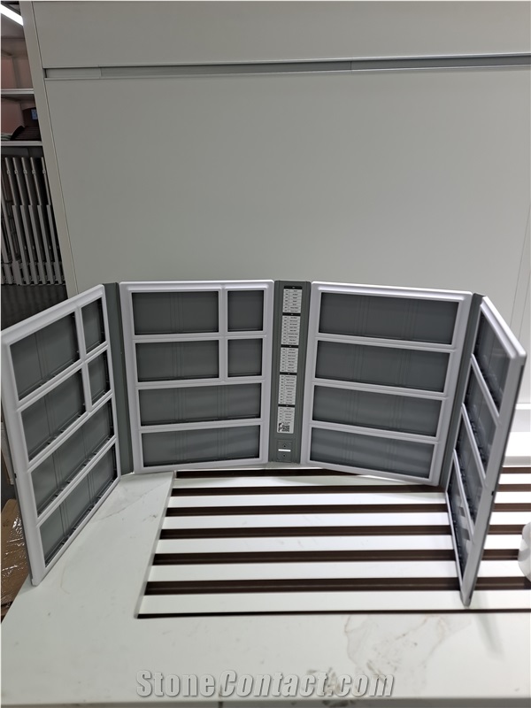 Foldable Multi-Panel Tiered Sample Display Album