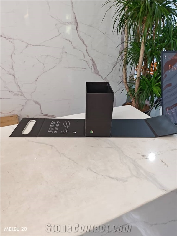 Foldable Rigid Display Box With Integrated Info Panel