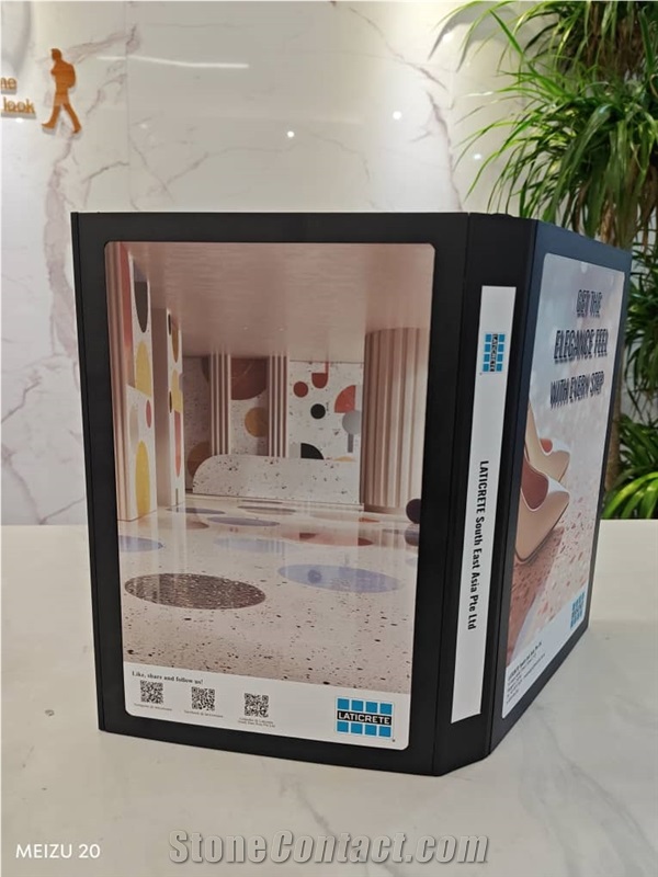 Four-Fold Plastic Sample Book With Multiple Compartments