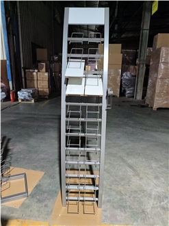 Industrial - Style Grey Stone Display Rack