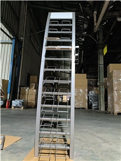 Industrial - Style Grey Stone Display Rack