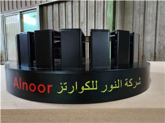Multi - Slot Circular Stone Display Rack