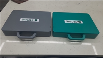 Portable Sample Display Case With Info Panel