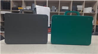 Portable Sample Display Case With Info Panel