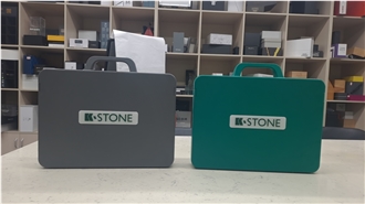 Portable Sample Display Case With Info Panel