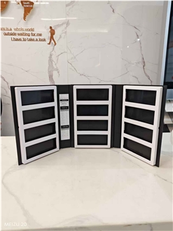 Three-Fold Plastic Sample Book For Display