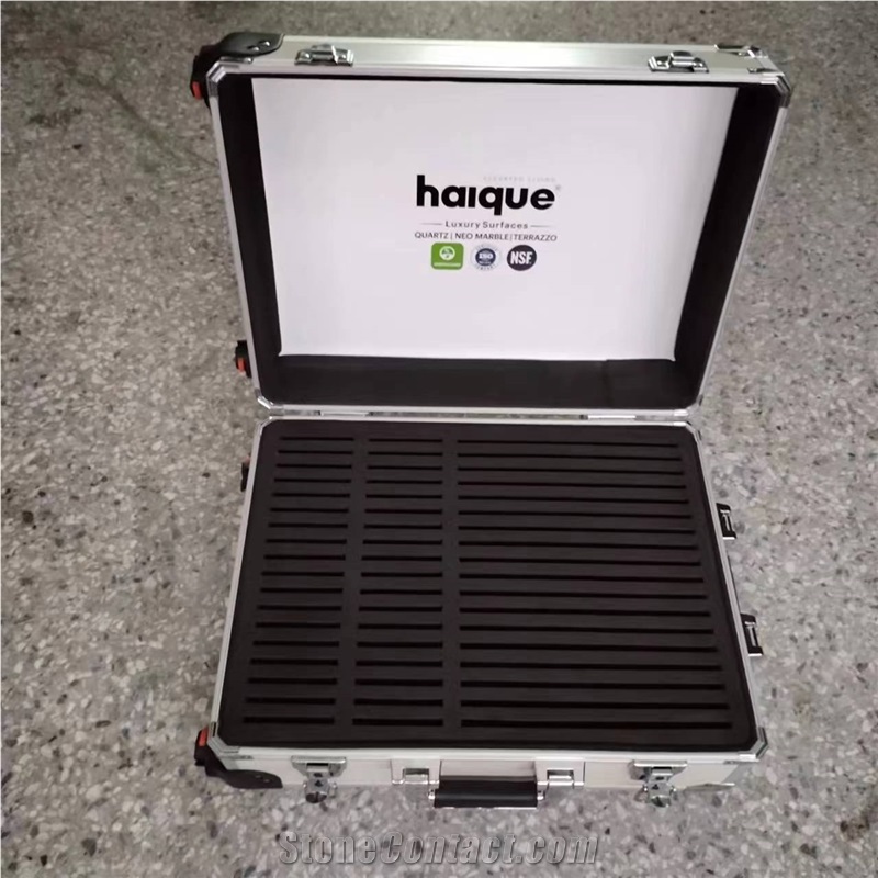 Wheeled White Aluminum Carry Display Case