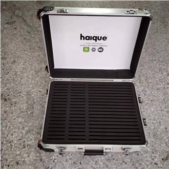 Wheeled White Aluminum Carry Display Case