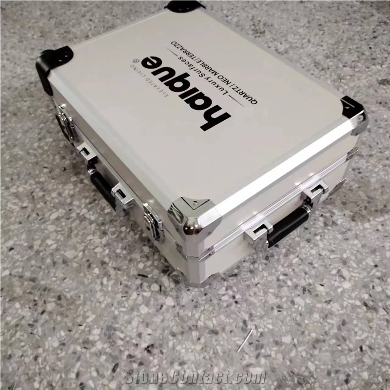 Wheeled White Aluminum Carry Display Case