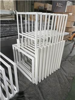 White Metal Frame For Tile Display