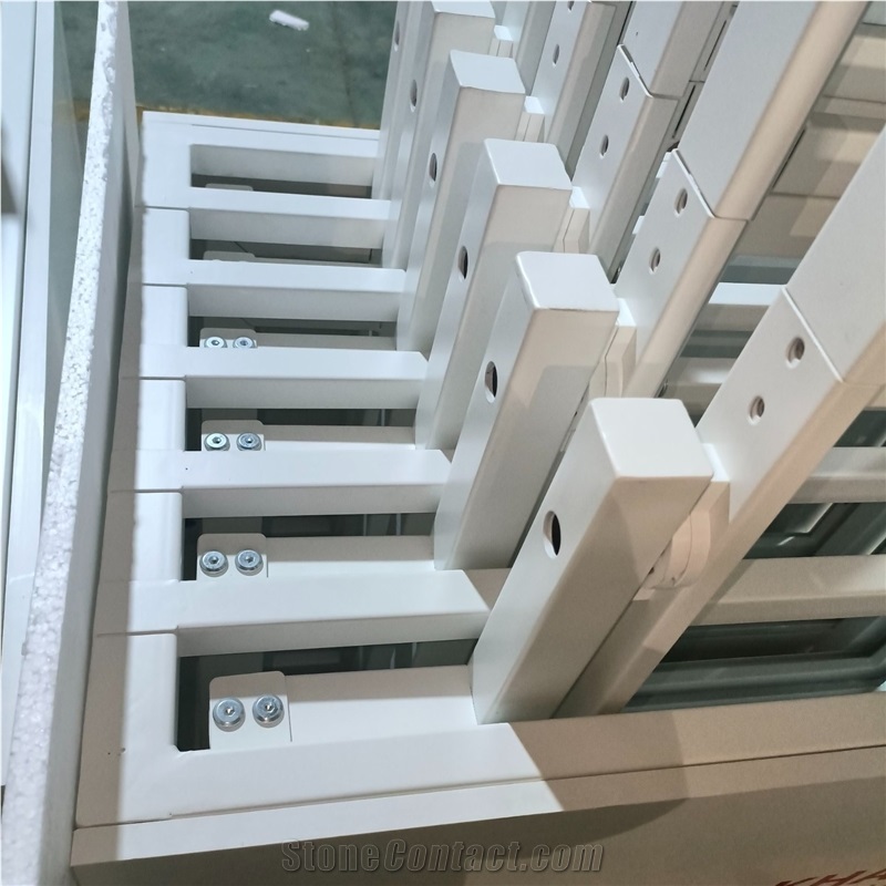 White Retractable Display Rack