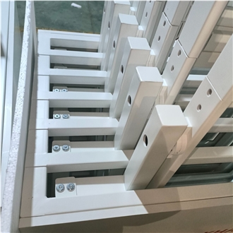 White Retractable Display Rack
