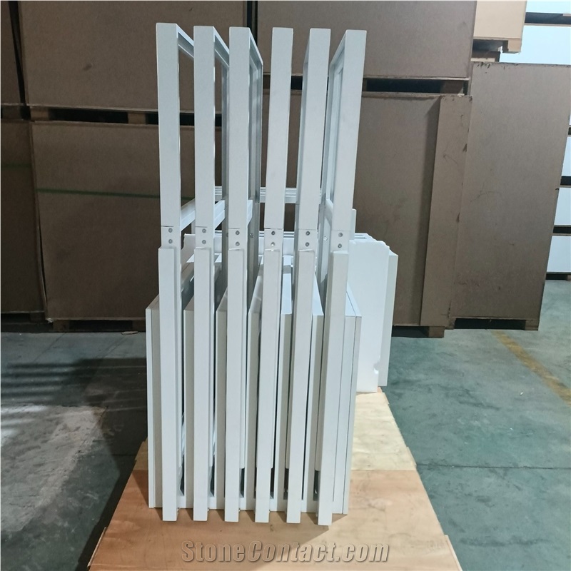 White Retractable Display Rack
