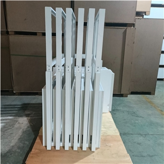 White Retractable Display Rack