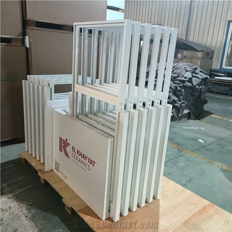 White Retractable Display Rack