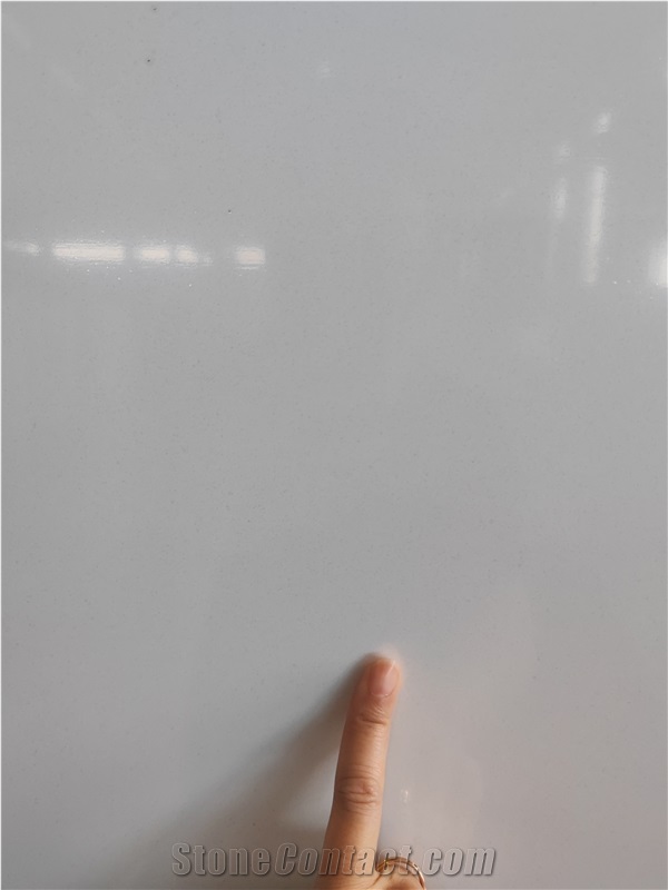 Artificial Stone Pure White Quartz Slab Quartz Tiles
