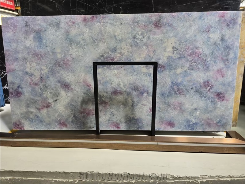 Elegant Translucent Quartz Slabs For Wall Cladding