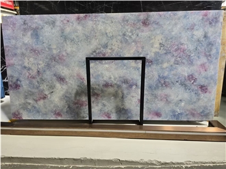 Elegant Translucent Quartz Slabs For Wall Cladding