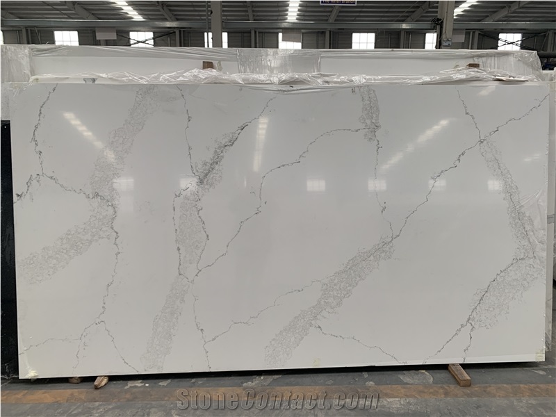 5151 Good Quality Calacatta Quartz Slabs