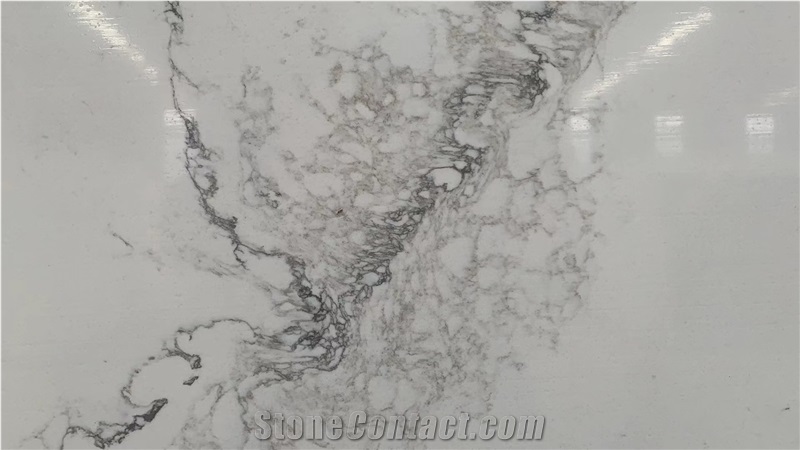 5151 Good Quality Calacatta Quartz Slabs