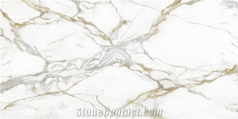 Cimstone Quartz Slab 2081 - Calacatta Anka Quartz, Engineered Stone