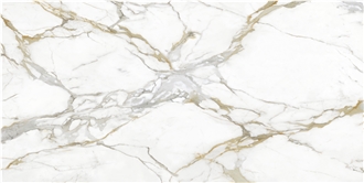 Cimstone Quartz Slab 2081 - Calacatta Anka Quartz, Engineered Stone
