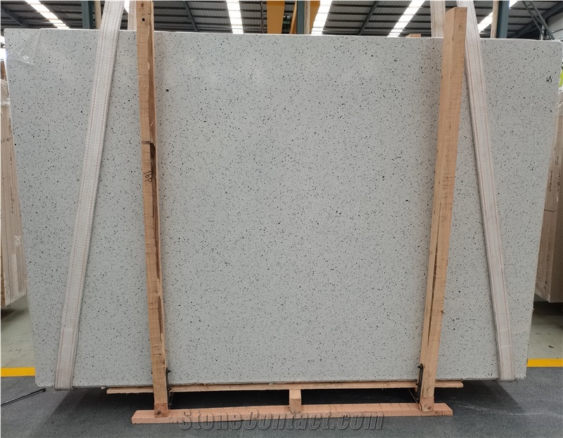 Aggregato Terrazzo Pearl White Grey Terrazzo Slabs