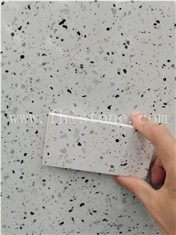 Aggregato Terrazzo Pearl White Grey Terrazzo Slabs