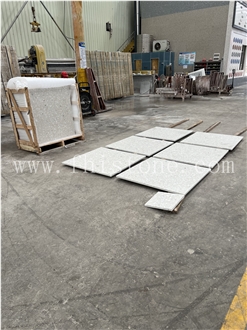 Alabaster Large Marble Chip Terrazzo Semi-White Terrazzo Slabs
