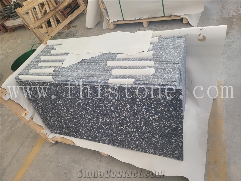 Black Multicolor Terrazzo Antique 120X60cm Slabs