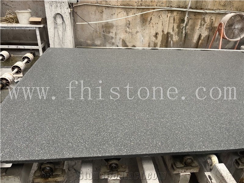 Moncervetto Dark Grey Terrazzo Slabs