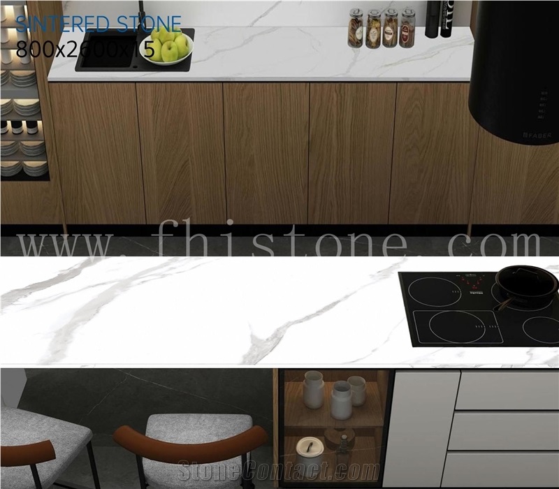 Top Blanco Polar Calacatta Sintered Stone Slabs