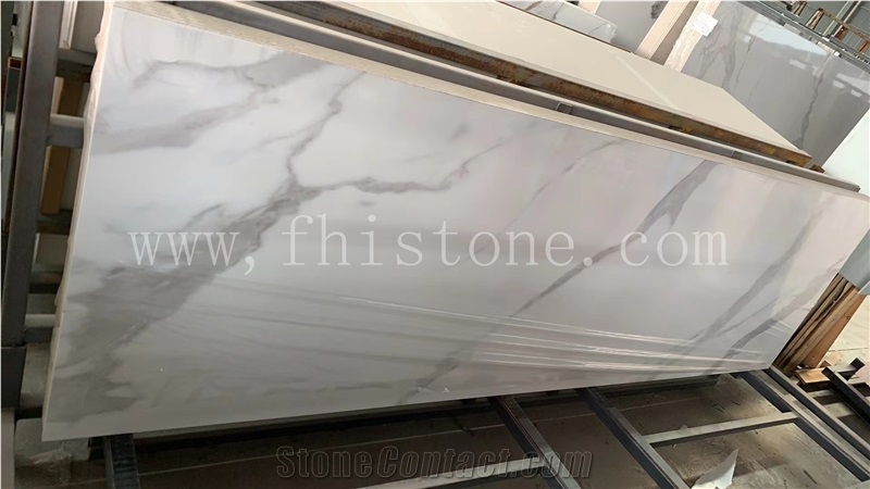 Top Blanco Polar Calacatta Sintered Stone Slabs