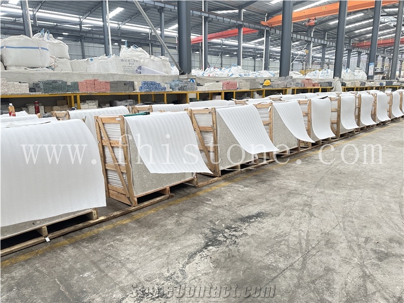 White Onyx And Gray Marble Large Chips Cut To Size Tiles
