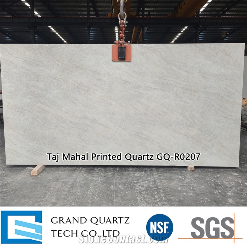 Taj Mahal Printed Quartz Slabs GQ-R0207