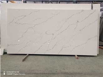 White  Quartz Slabs 2Cm