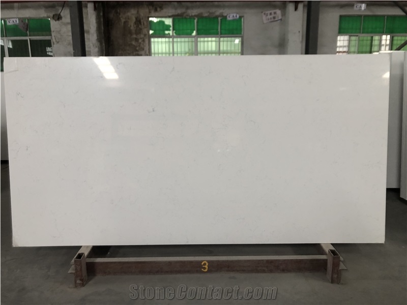Chinese WHITE CARRARA Polished 20Mm 30Mm Solid Surface Slabs