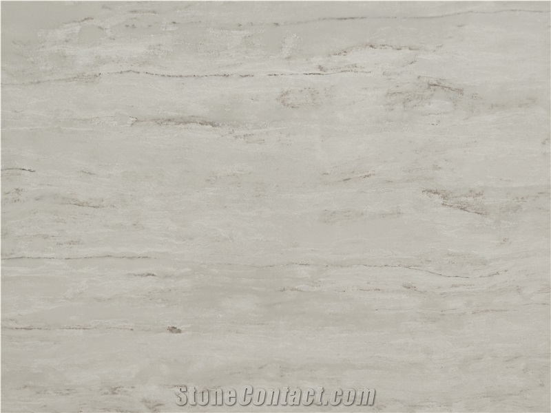 TRAVERTINO CREAMY White Polished 15Mm Solid Surface Slabs