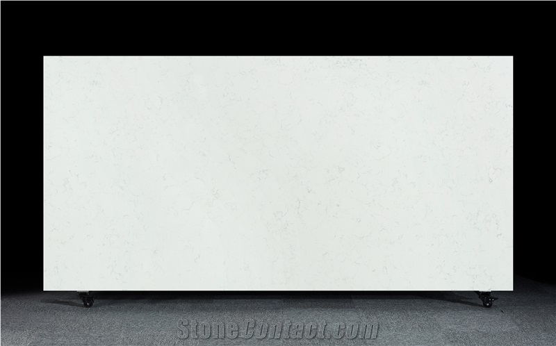 White Carrara Polished 30Mm Artificial Stone Countertop