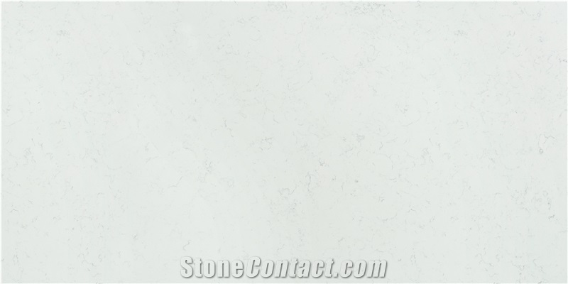 WHITE CARRARA Polished Acrylic Quartz Engineered Stone Slabs